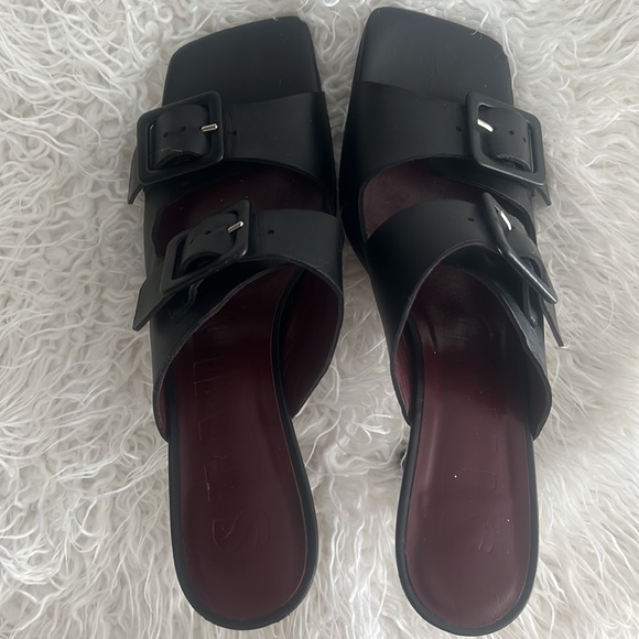 STAUD Black Remi Heeled Sandals - Picture 4 of 10